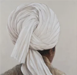 Turbante blanco